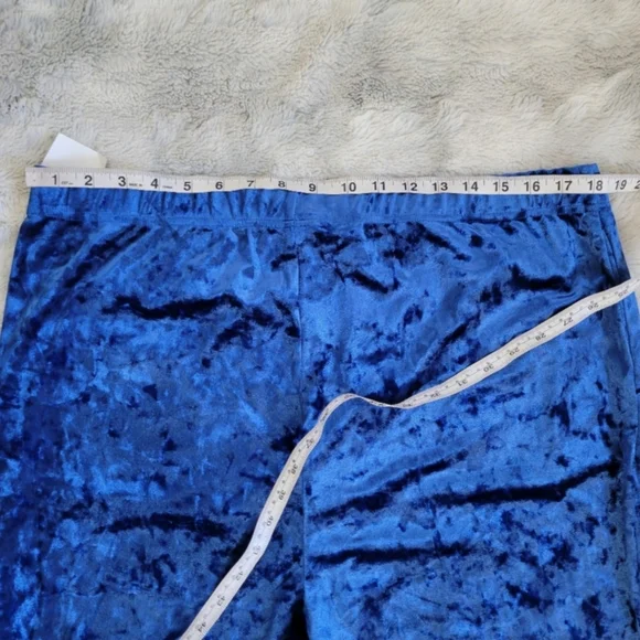 NWOT Eloquii High Rise Wide Leg Crushed Velvet Pants 18/20 - Picture 7 of 8